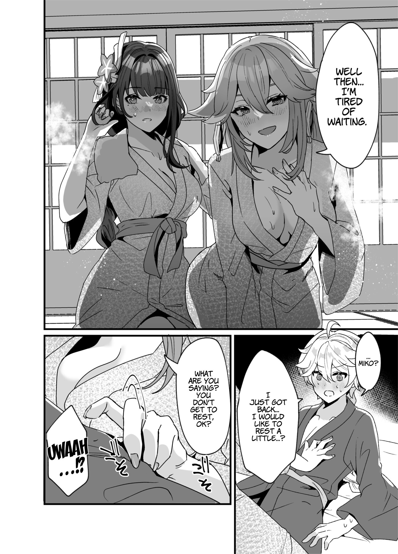 Hentai Manga Comic-A Steamy Hot Spring Vacation In Inazuma-Read-17